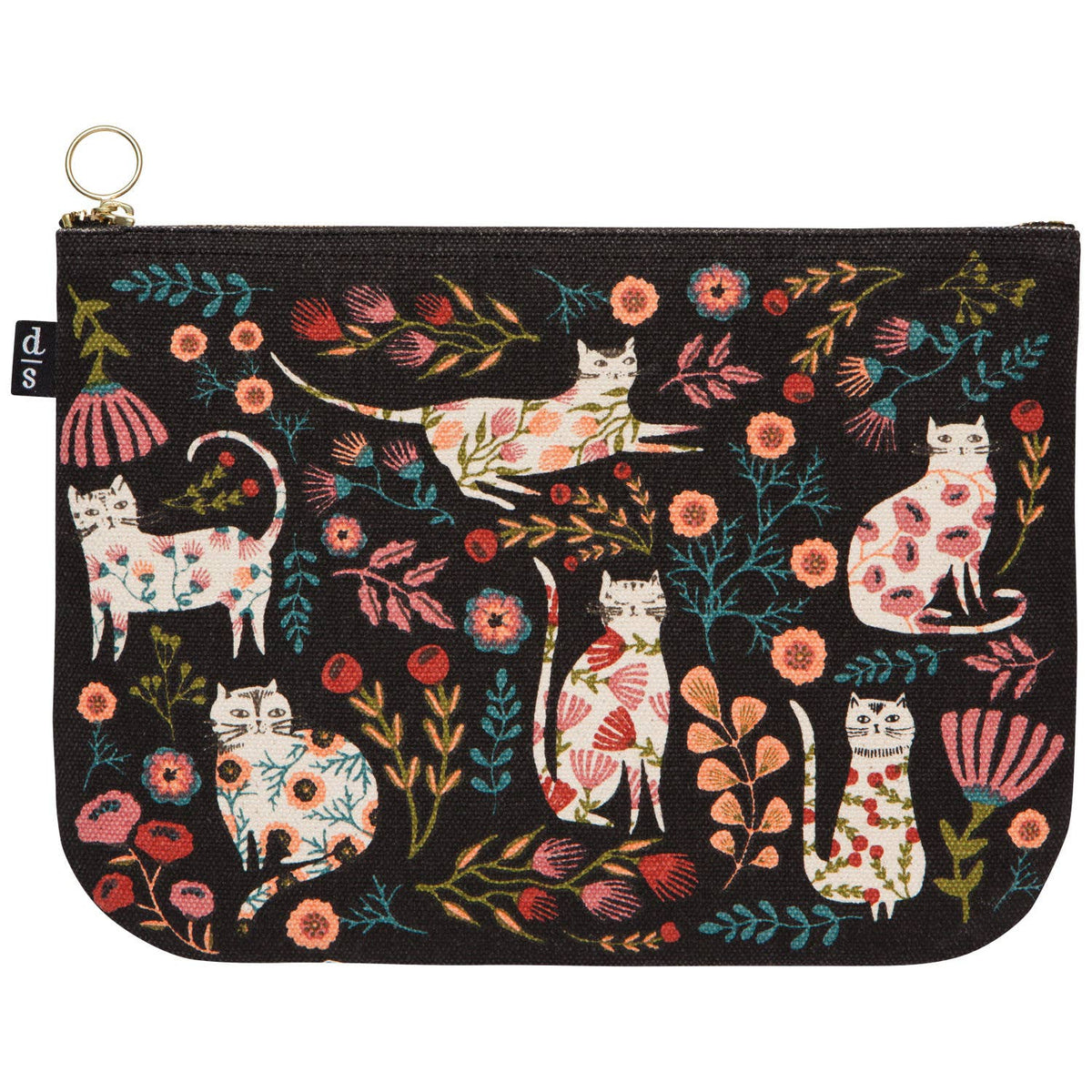 Catbloom Large Zipper Pouch - Cosmetic BagDanicaDTV2516DMisiyo Candle Co