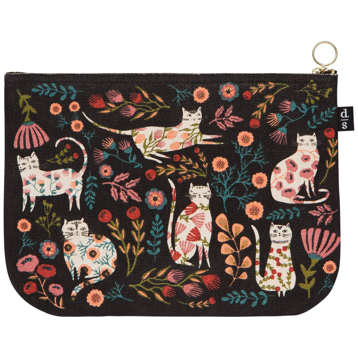 Catbloom Large Zipper Pouch - Cosmetic BagDanicaDTV2516DMisiyo Candle Co