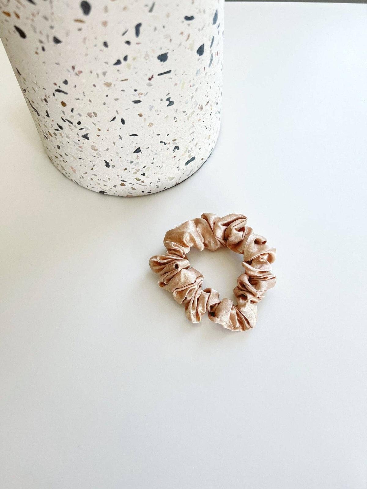 CHAMPAGNE | Silk Skinny Scrunchie - Hair AccessoriesBeyond ScrunchiesMisiyo Candle Co