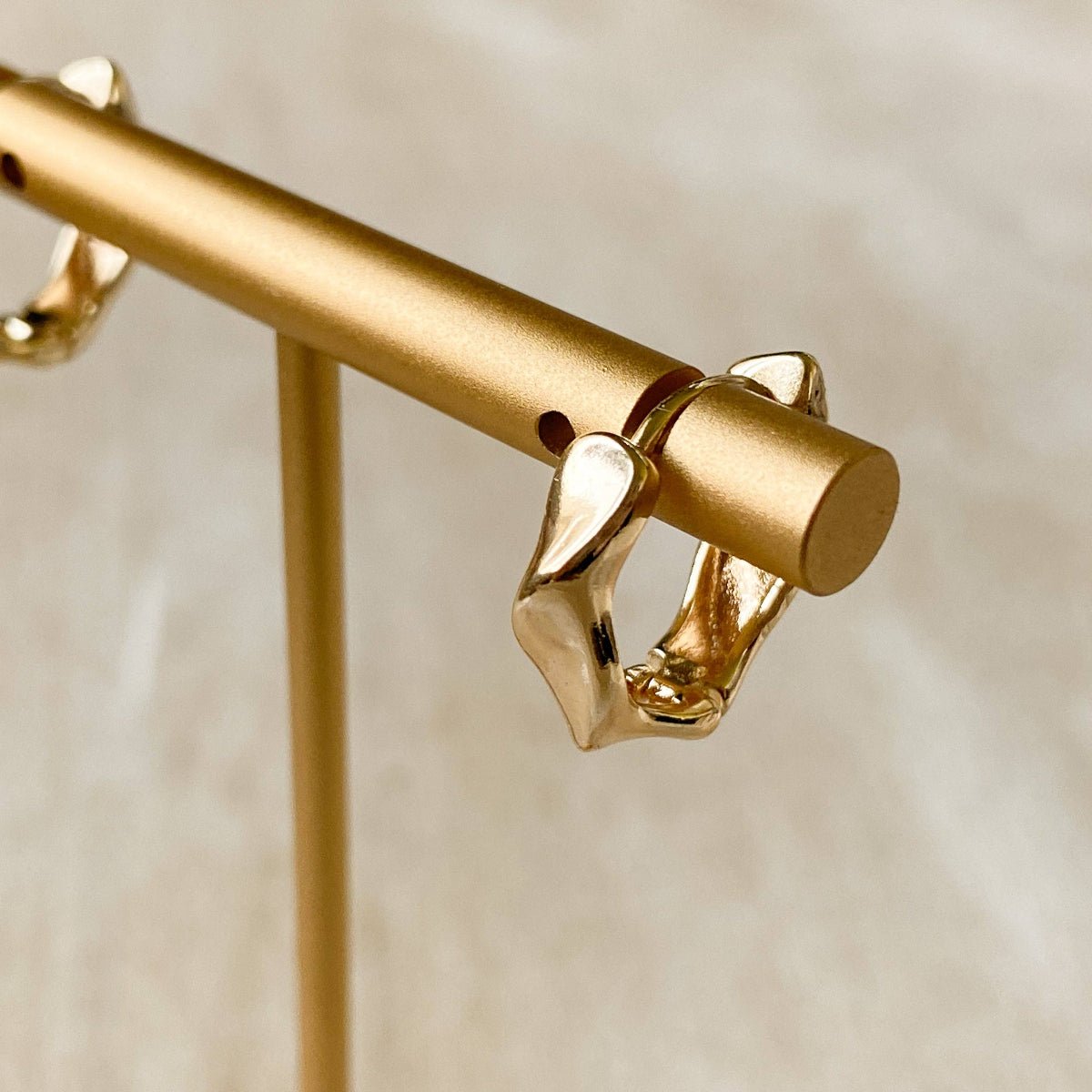 Chloe Twisted Hoop Earrings | gold-plated brass - EarringsAgaveh girlCHL-HOO-25Misiyo Candle Co