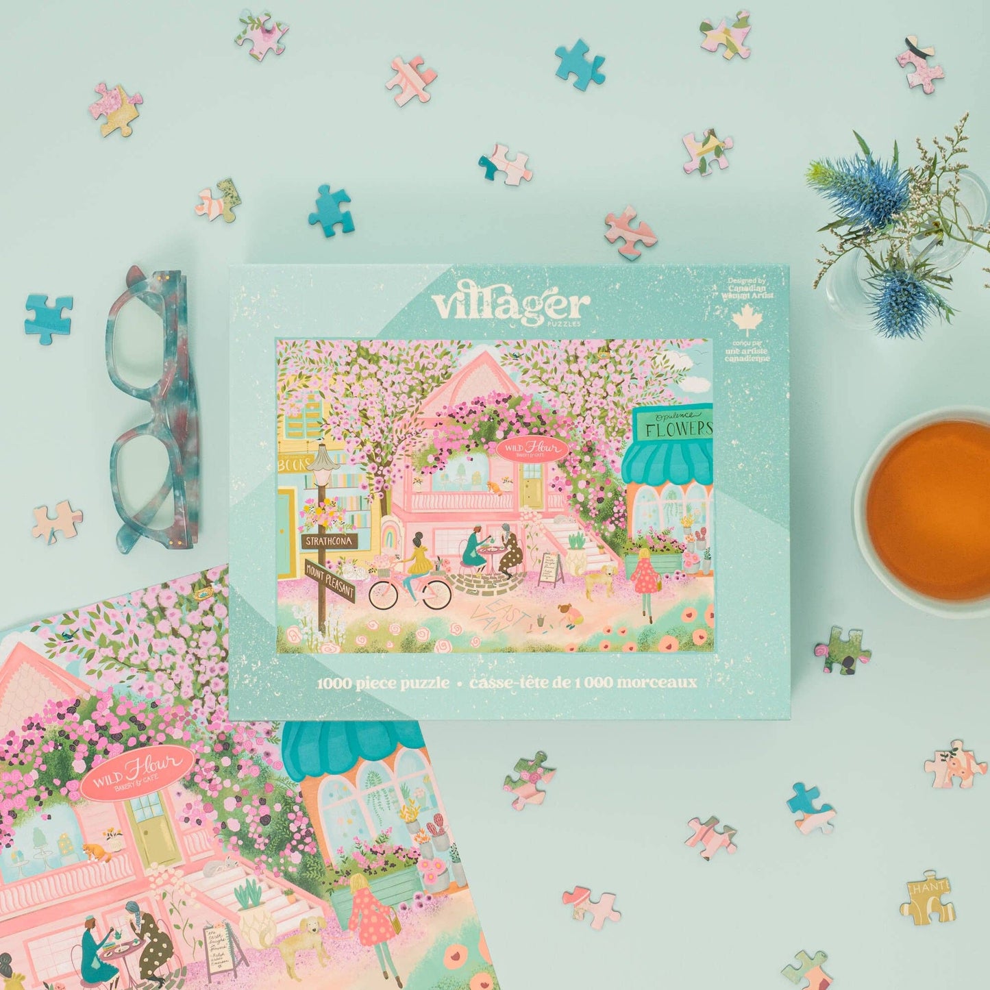 City in Bloom | 1000-Piece Puzzle | Designed in Canada - PuzzlesVillager PuzzlesVPCITY01Misiyo Candle Co
