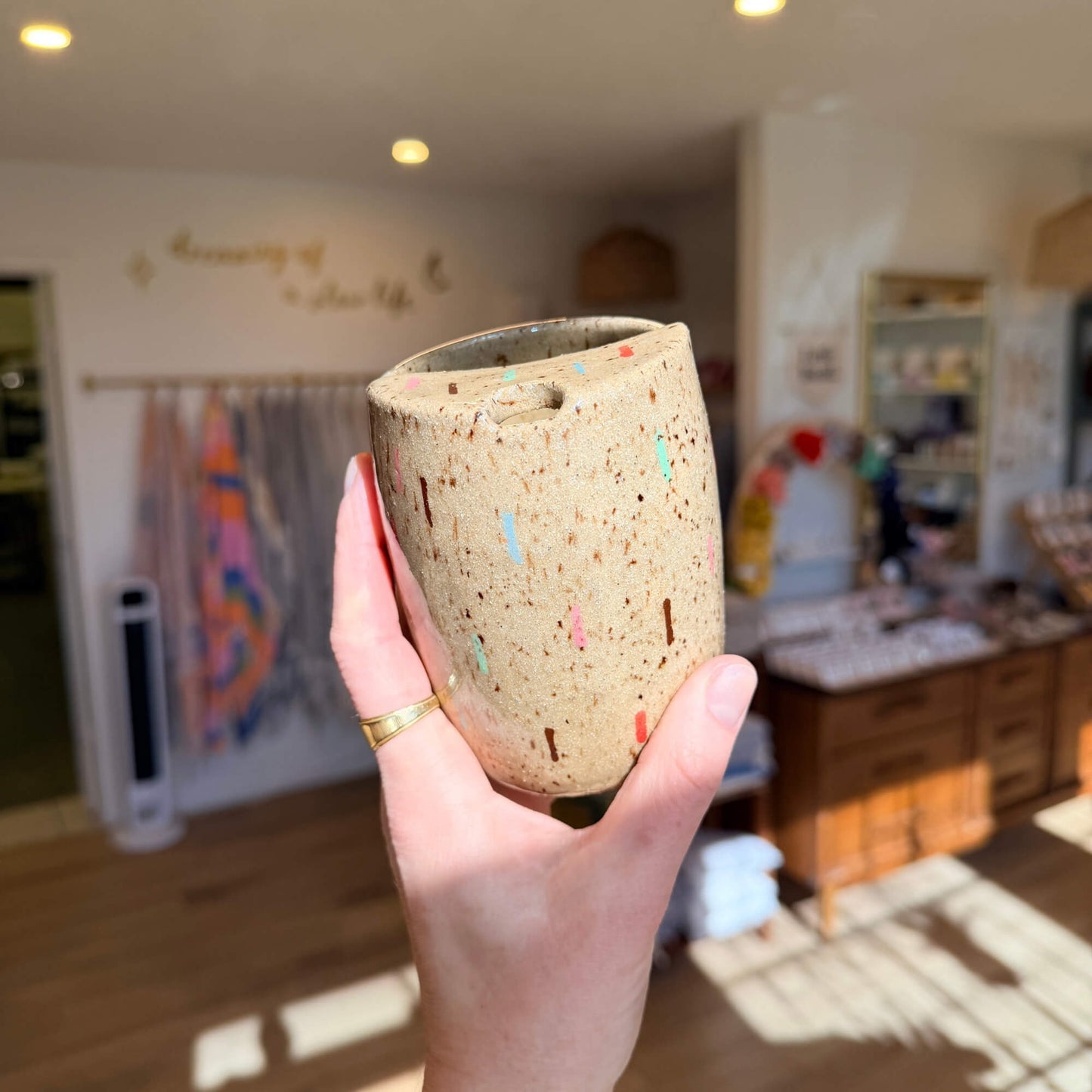 Confetti Travel Mug | handcrafted ceramics - MugNightshift CeramicsMisiyo Candle Co