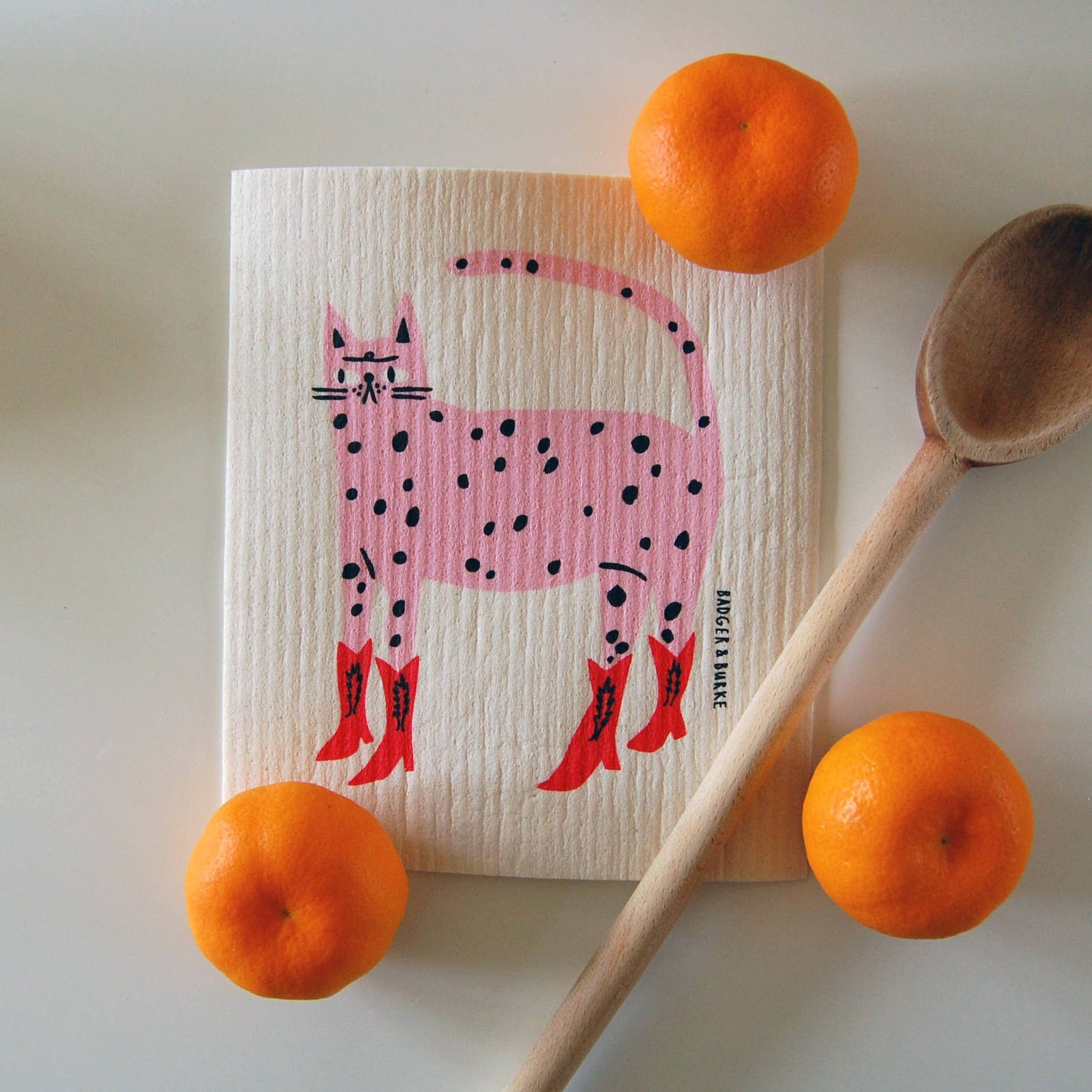 Cowboy Kitty Swedish Dishcloth - Swedish Dish ClothsBadger & BurkeSC21Misiyo Candle Co