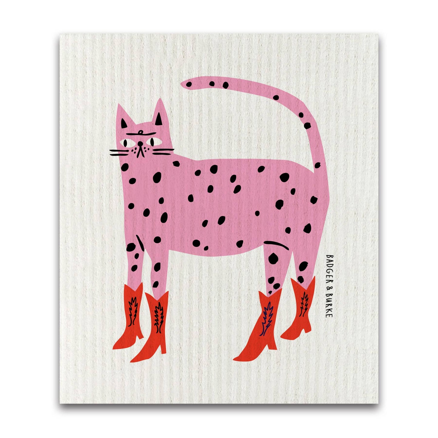 Cowboy Kitty Swedish Dishcloth - Swedish Dish ClothsBadger & BurkeSC21Misiyo Candle Co