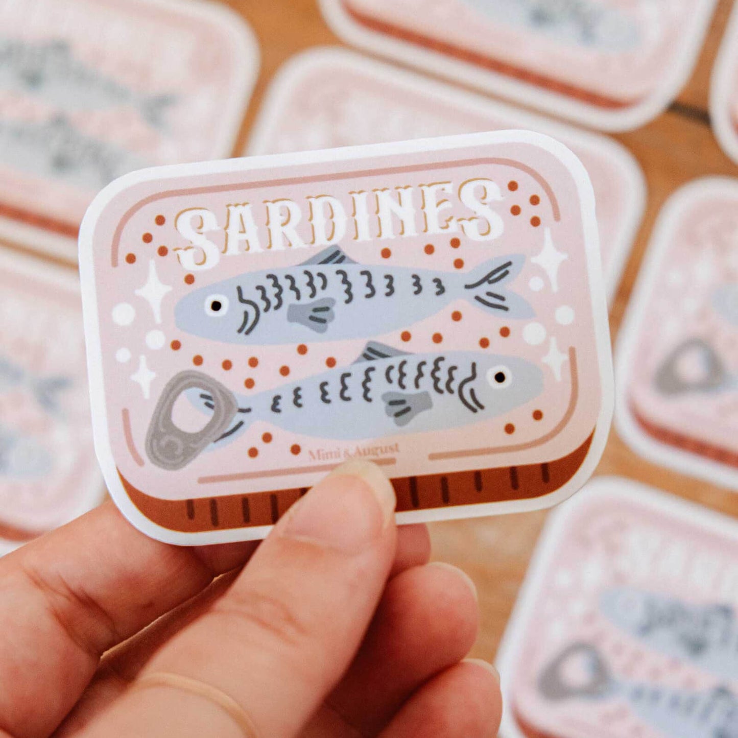Cozy Sardines Vinyl Sticker - StickersMimi & AugustCozy Sardines - Vinyl StickerMisiyo Candle Co