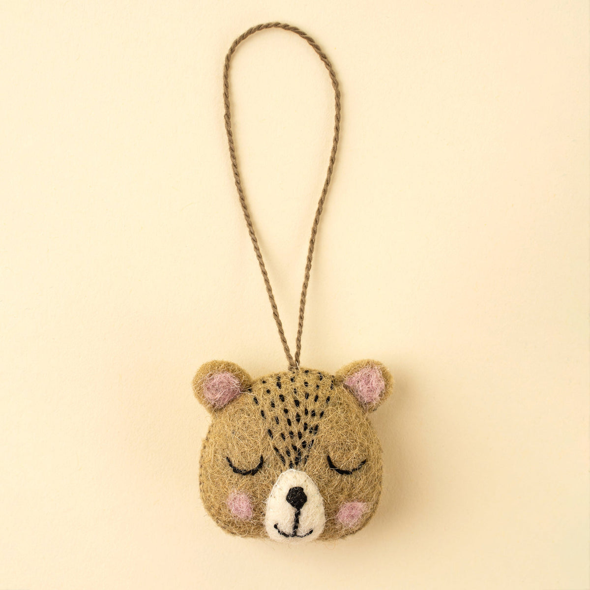 Cutie Bear | Hand Embroidered Ornament - Christmas OrnamentsIndabaMisiyo Candle Co