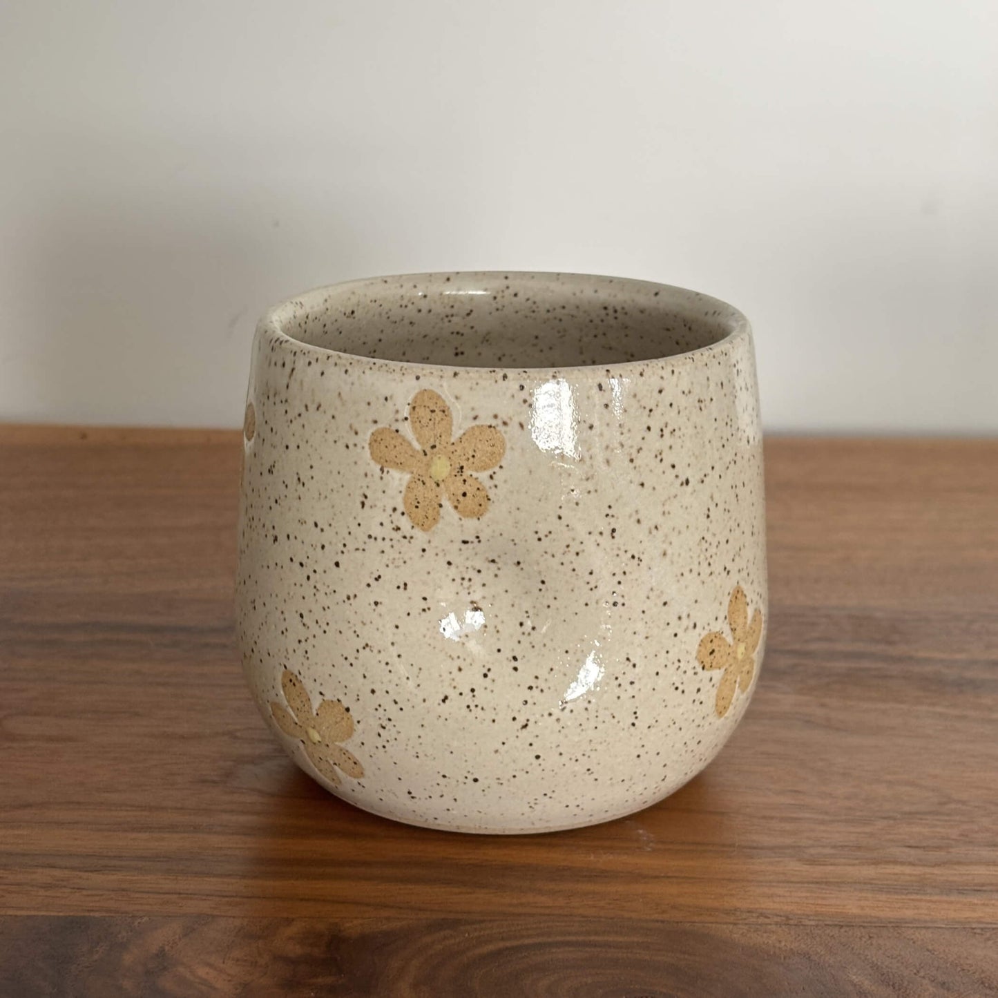 Daisies Thumb Cup Mug | handcrafted ceramics - PotteryCeramics By Stephcbs-0036Misiyo Candle Co