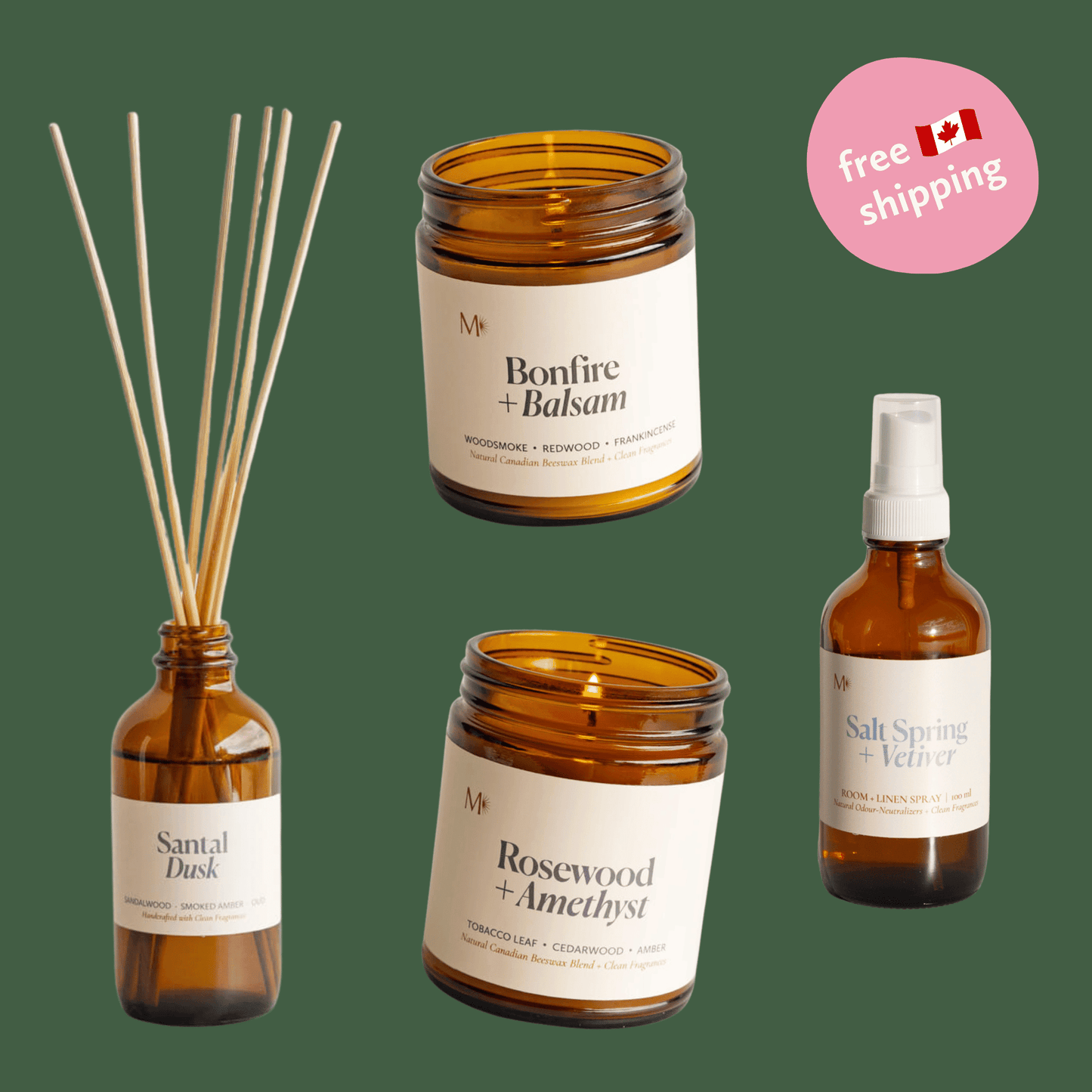 Dark & Dreamy Home Fragrance Bundle - Home Fragrance BundlesMisiyo Candle CoBUNDLE-MOODY4Misiyo Candle Co