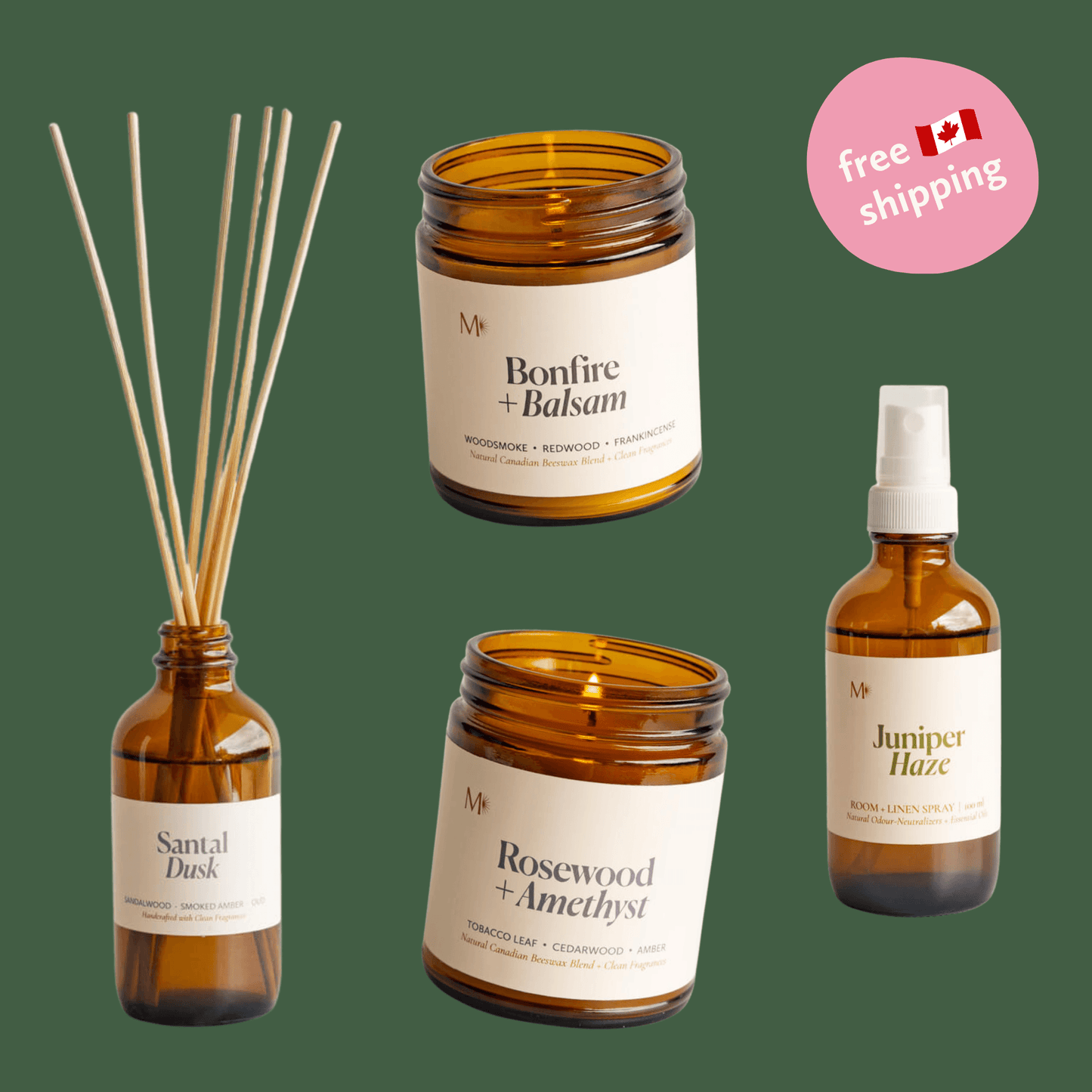Dark & Dreamy Home Fragrance Bundle - Home Fragrance BundlesMisiyo Candle CoBUNDLE-MOODY4Misiyo Candle Co
