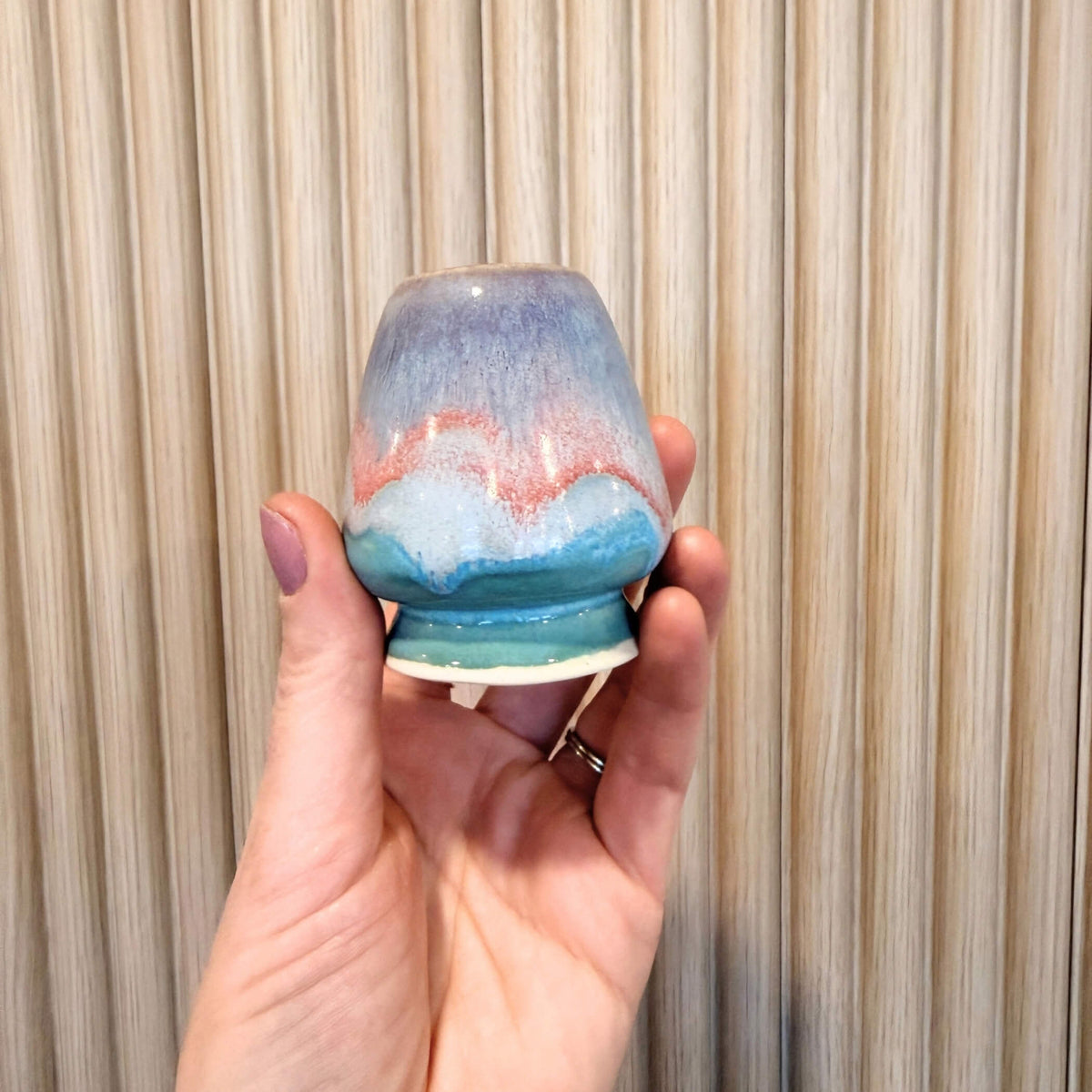 Dawn Matcha Whisk Stand | handcrafted ceramics - PotteryPebble CeramicsMisiyo Candle Co