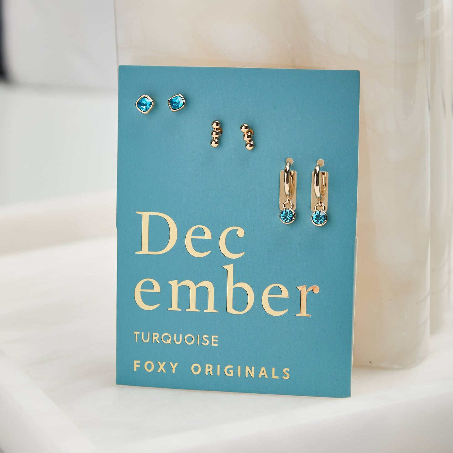 December Birthstone Mix & Match Earring Set - EarringsFoxy OriginalsBS212Misiyo Candle Co