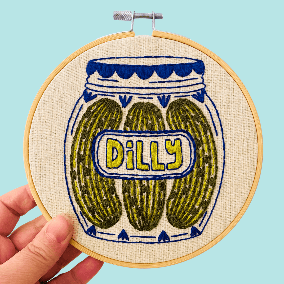 Dilly Pickles Embroidery Kit - Embroidery KitsHook Line & Tinker CanadapicklesMisiyo Candle Co
