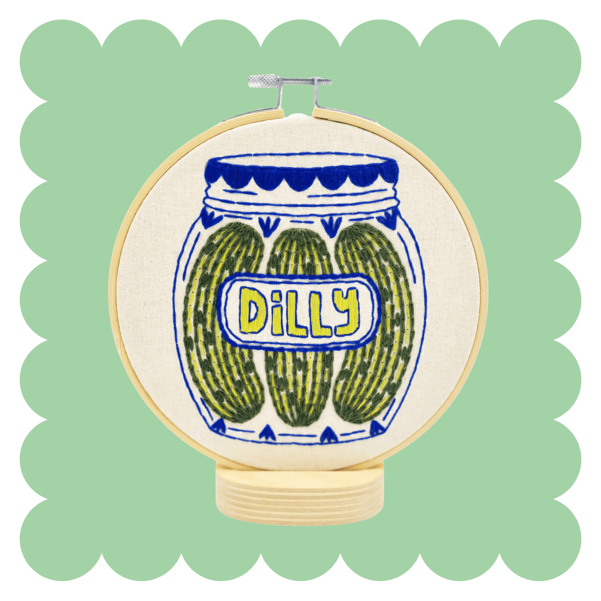 Dilly Pickles Embroidery Kit - Embroidery KitsHook Line & Tinker CanadapicklesMisiyo Candle Co