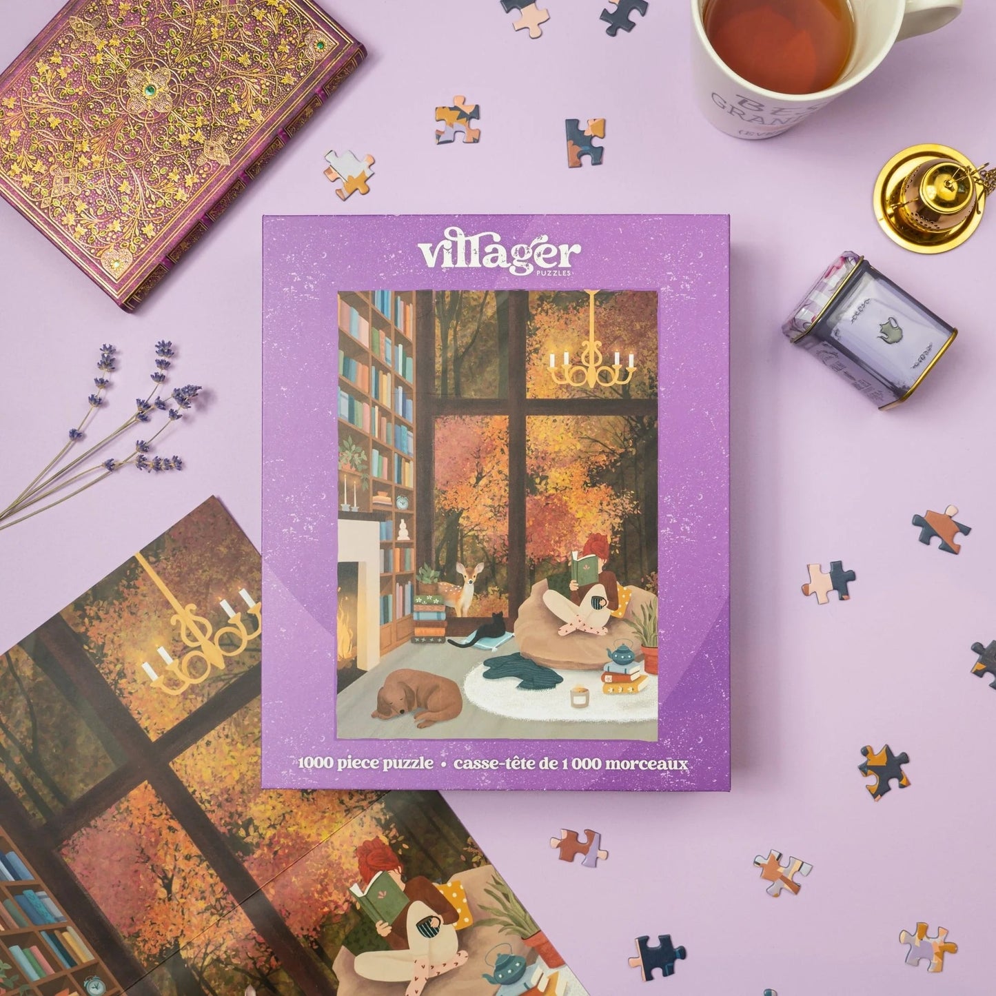 Dream Library 1000-Piece Puzzle | Designed in Canada - PuzzlesVillager PuzzlesMisiyo Candle Co