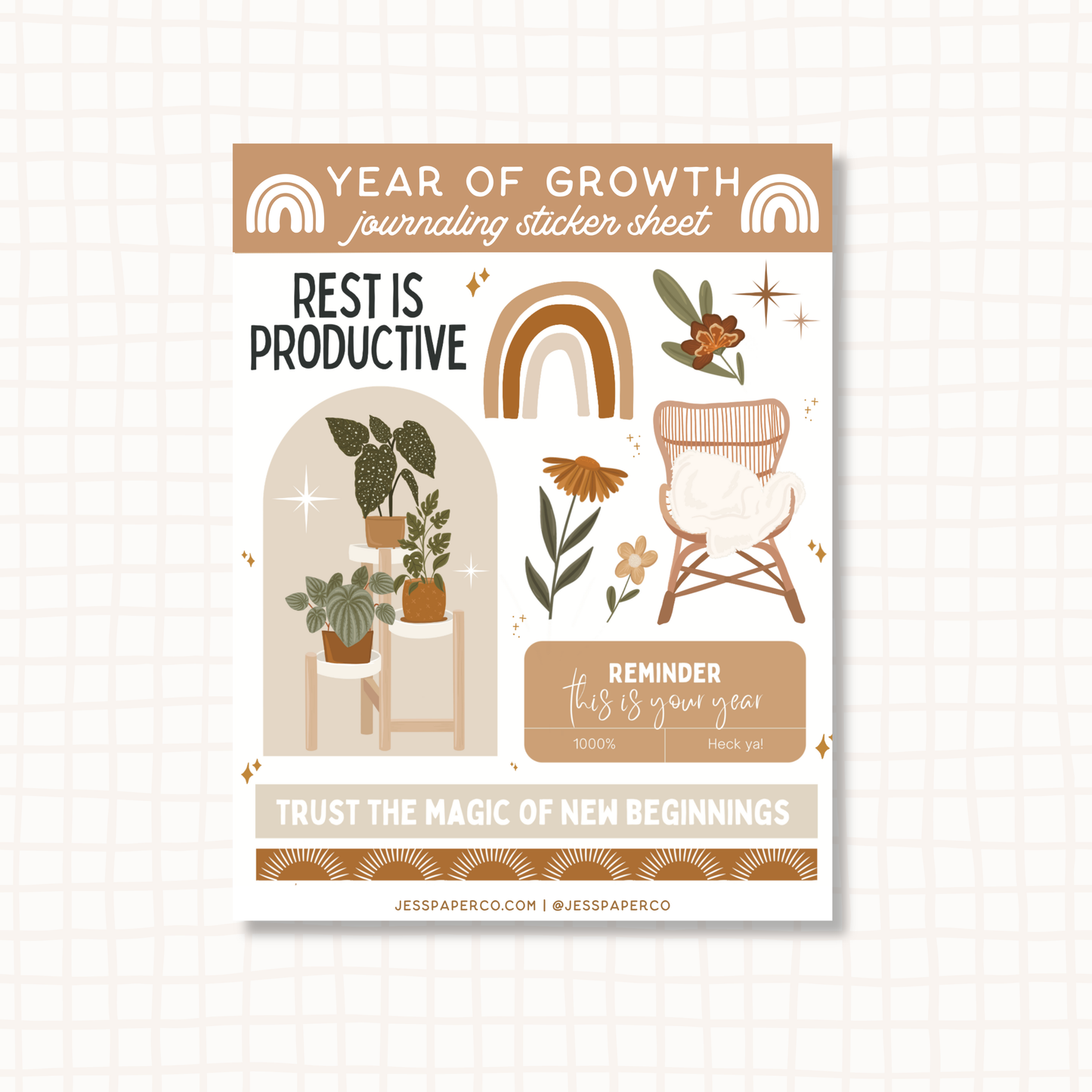 Year of Growth Journaling Sticker Sheet