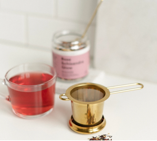 Fancy Gold Tea Strainer