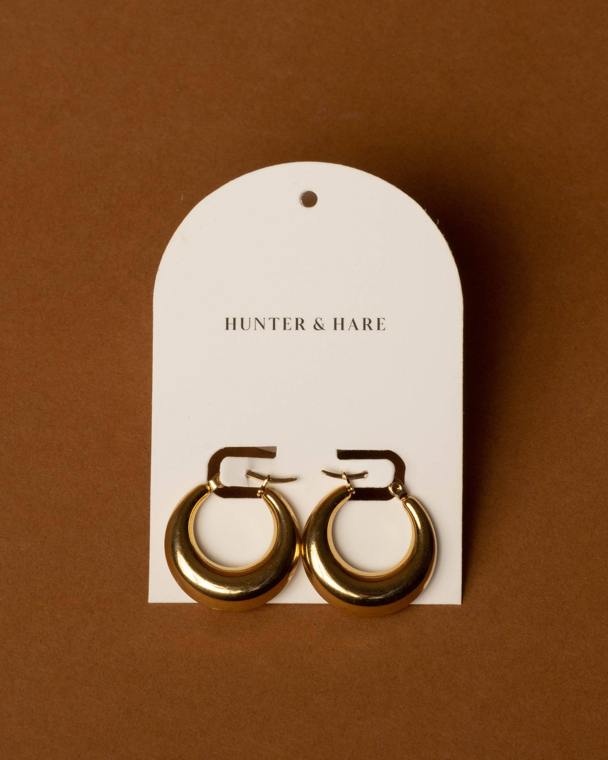Emilia Voluptuous Gold Hoop Earrings - EarringsHunter & HareFR-VGHMisiyo Candle Co
