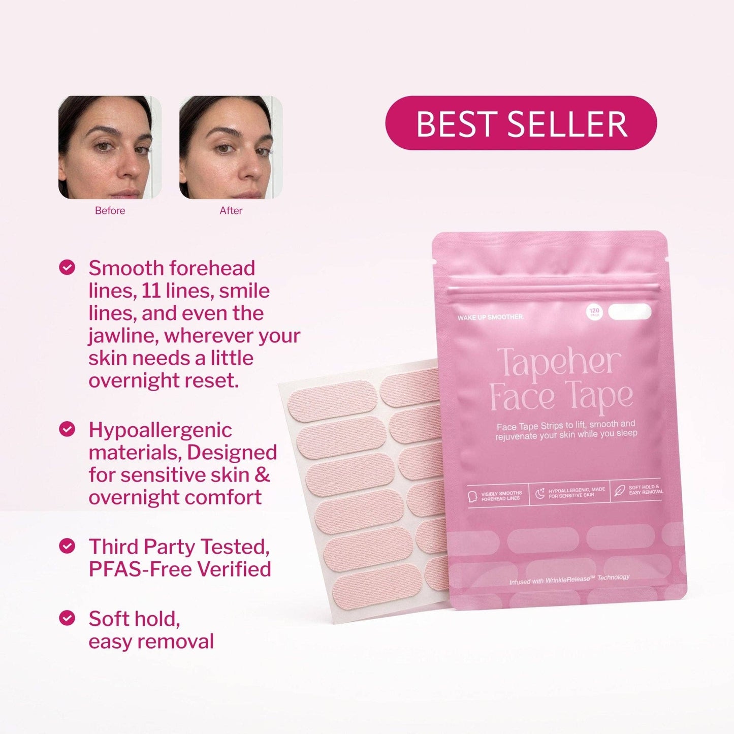 Face Smoothing Strips - SkincareTapeher51188933984548Misiyo Candle Co