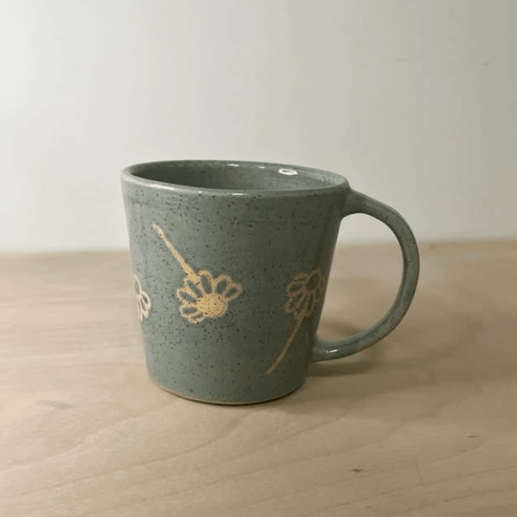 Falling Daisies Mug | handcrafted ceramics - PotteryCeramics By StephCBS-0017Misiyo Candle Co