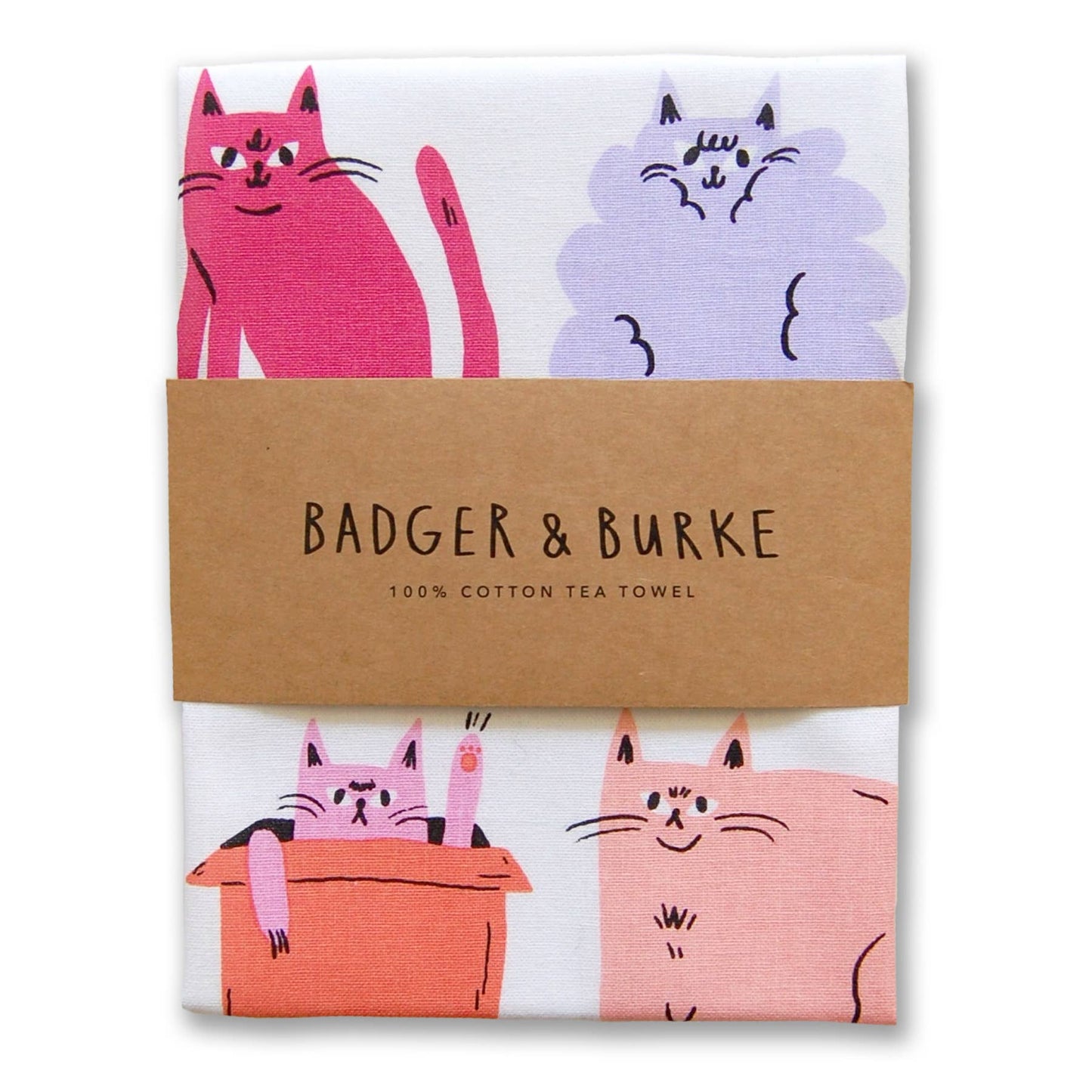 Famous Cat Breeds Tea Towel - Tea TowelsBadger & BurkeTEA21Misiyo Candle Co