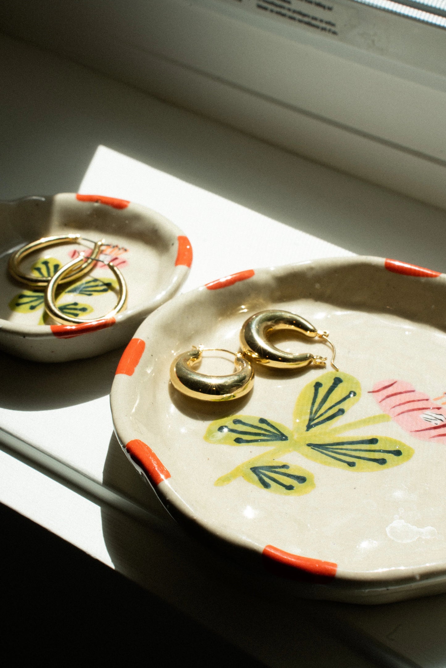 Flora Ceramic Trinket Dish - Poppy - Trinket DishIndabaMisiyo Candle Co
