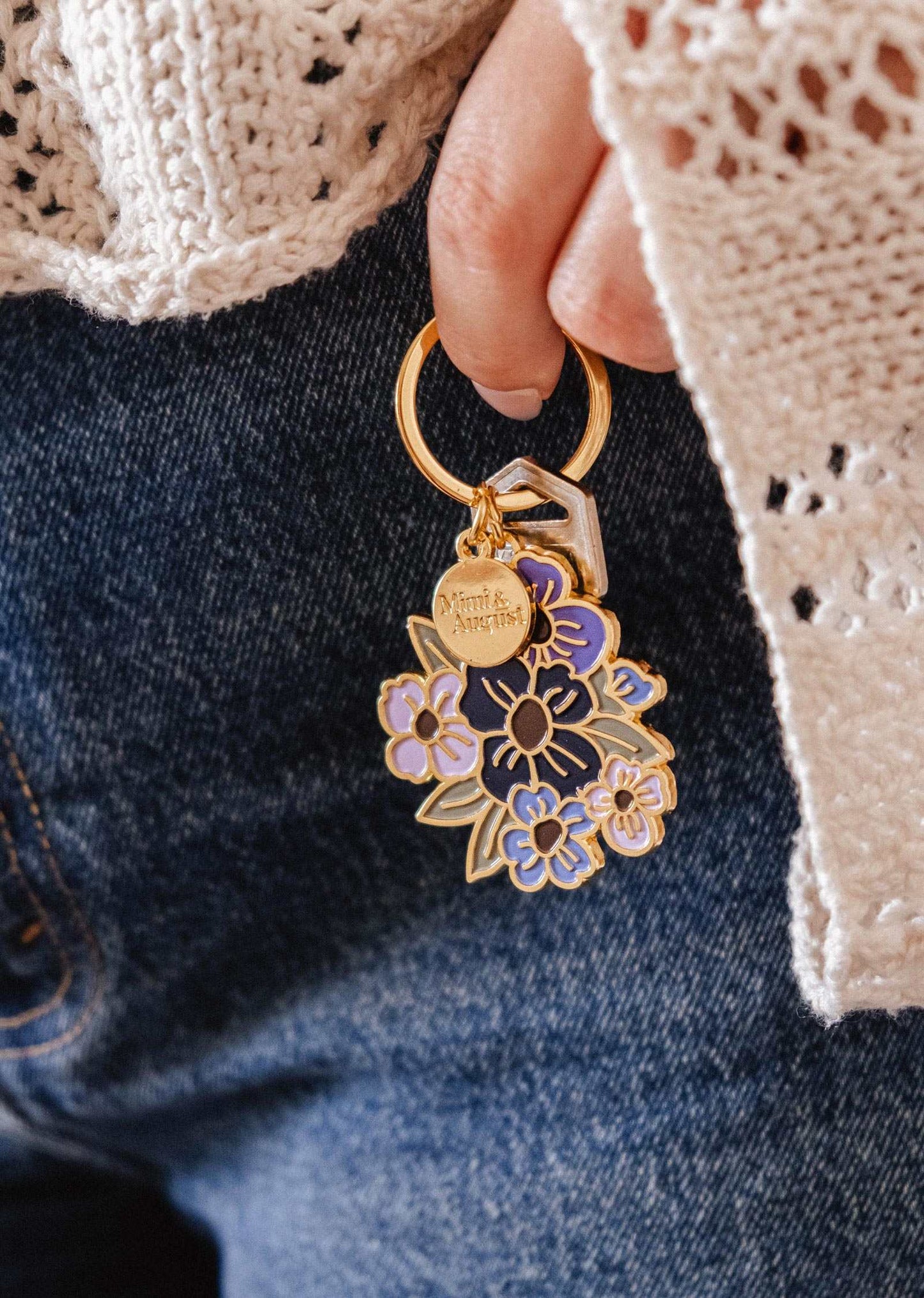 Floral Bouquet Keychain - KeychainMimi & AugustFloral Bouquet KeychainMisiyo Candle Co