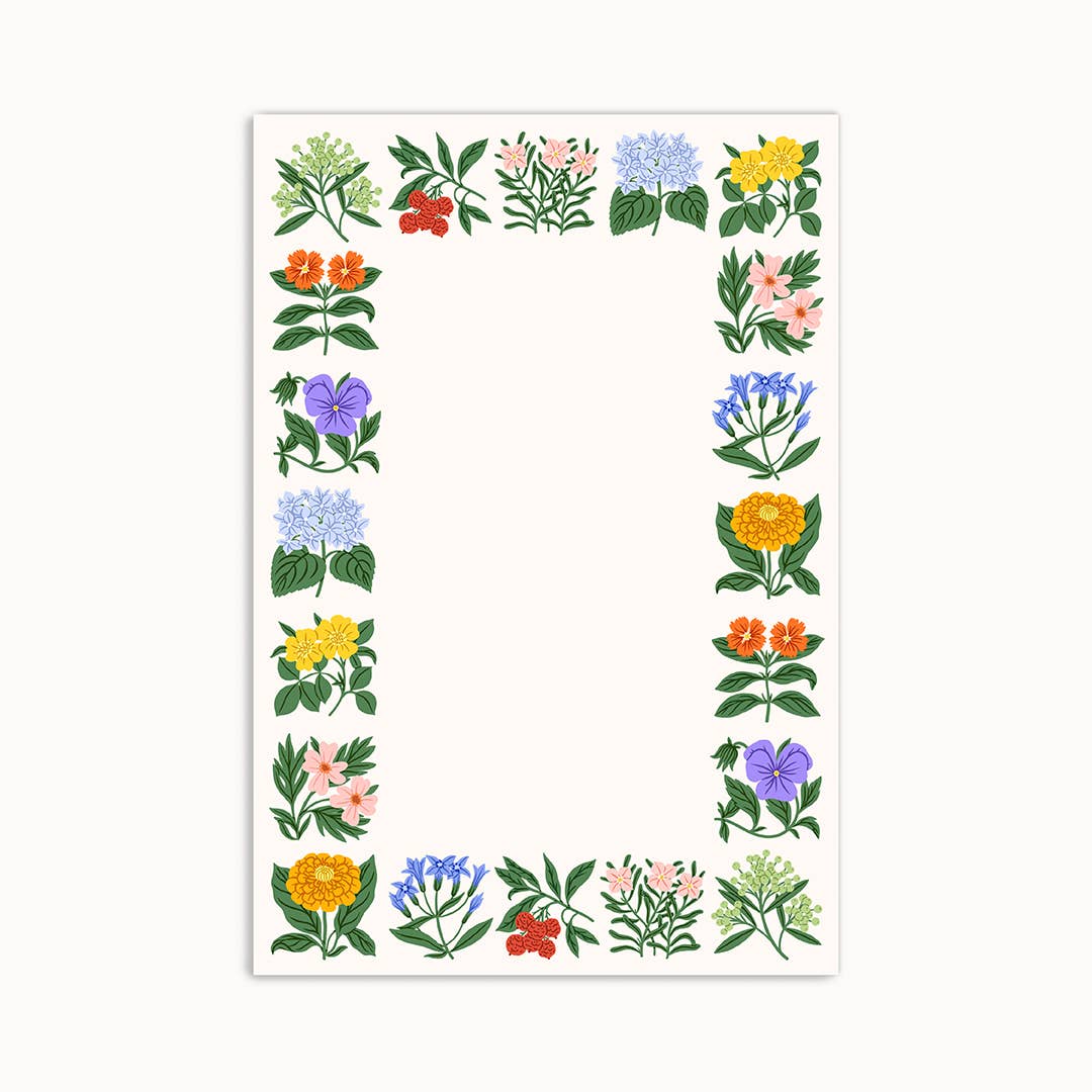 Folk Floral | Notepad - NotepadLinden Paper Co.NP020Misiyo Candle Co