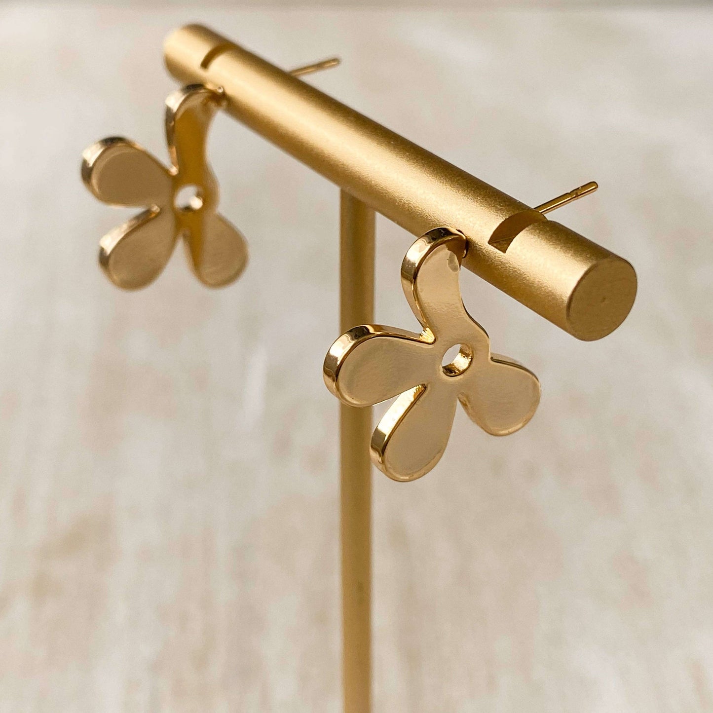 Forget Me Not Gold Stud Earrings - EarringsAgaveh girlFOR-STU-25Misiyo Candle Co
