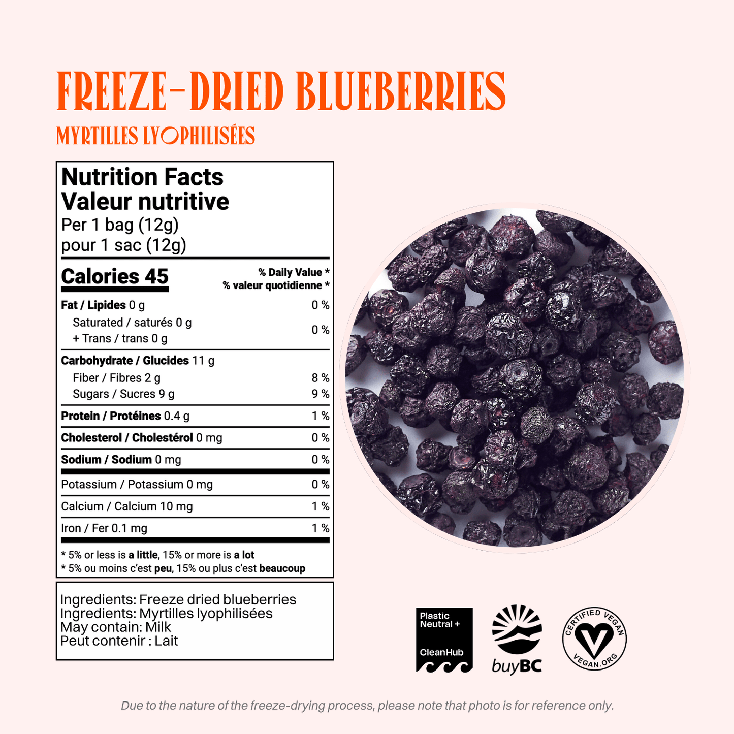 Freeze-Dried Blueberries (whole) - Snacks + SweetsOHME! FoodsJY858-KBL-FAIREMisiyo Candle Co