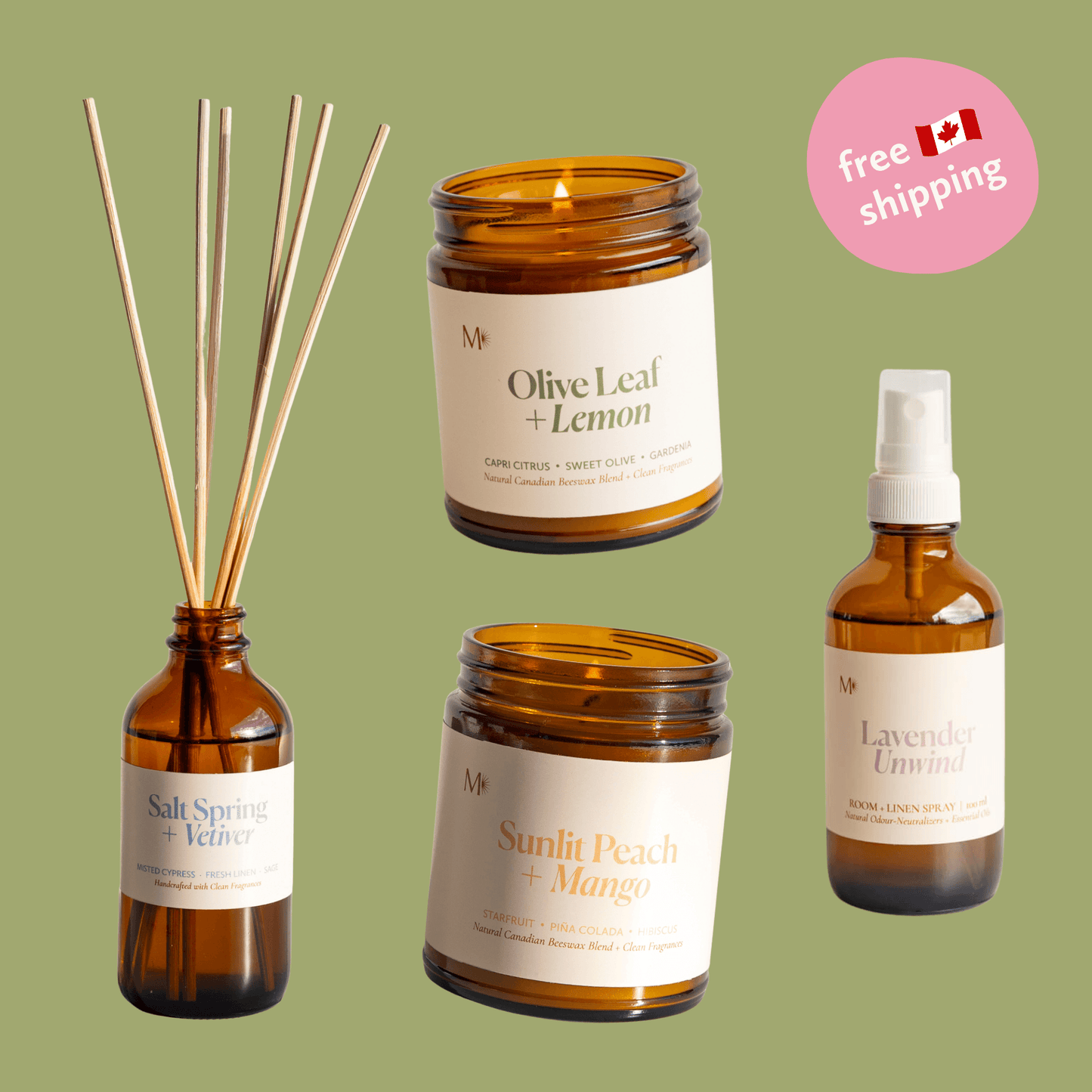 Fresh & Airy Home Fragrance Bundle - Home Fragrance BundlesMisiyo Candle CoBUNDLE-FRESH4Misiyo Candle Co