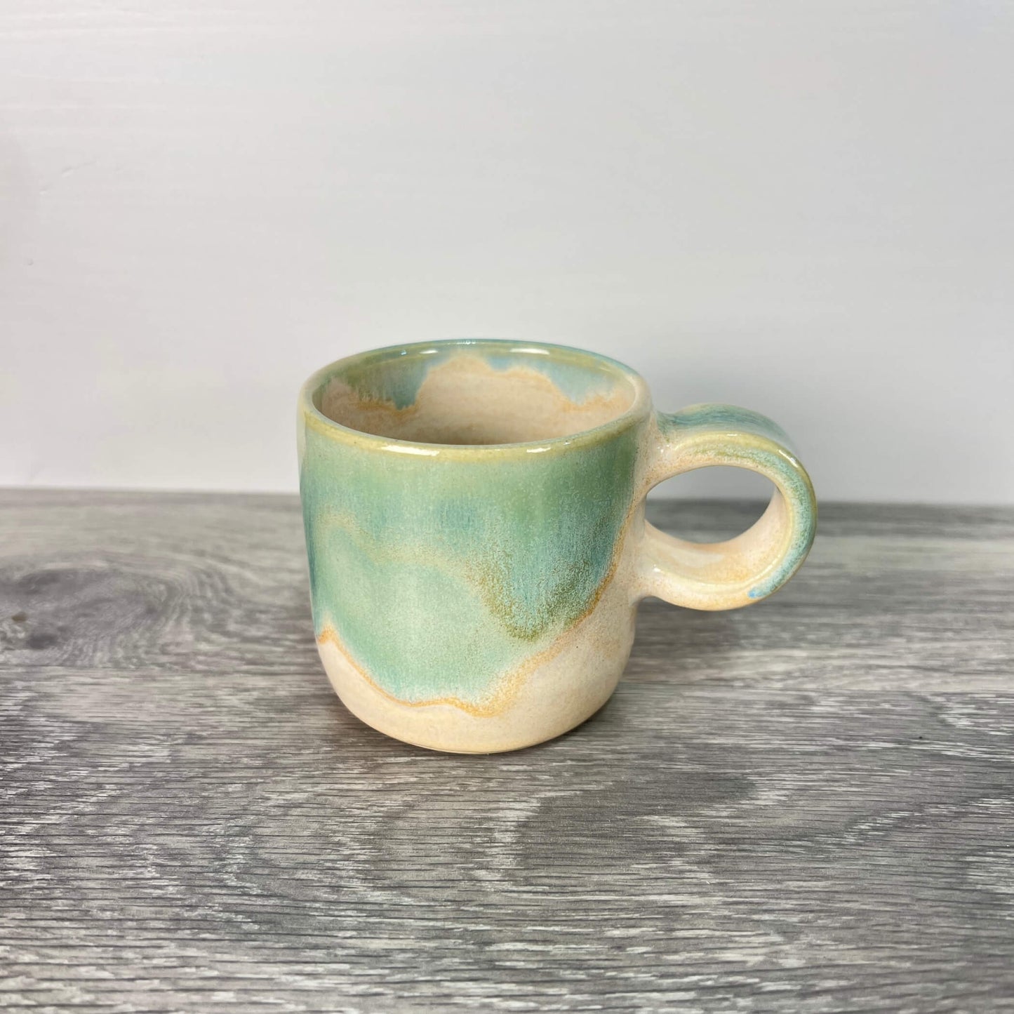 Green Espresso Mug | handcrafted ceramics - PotteryPebble CeramicsMisiyo Candle Co