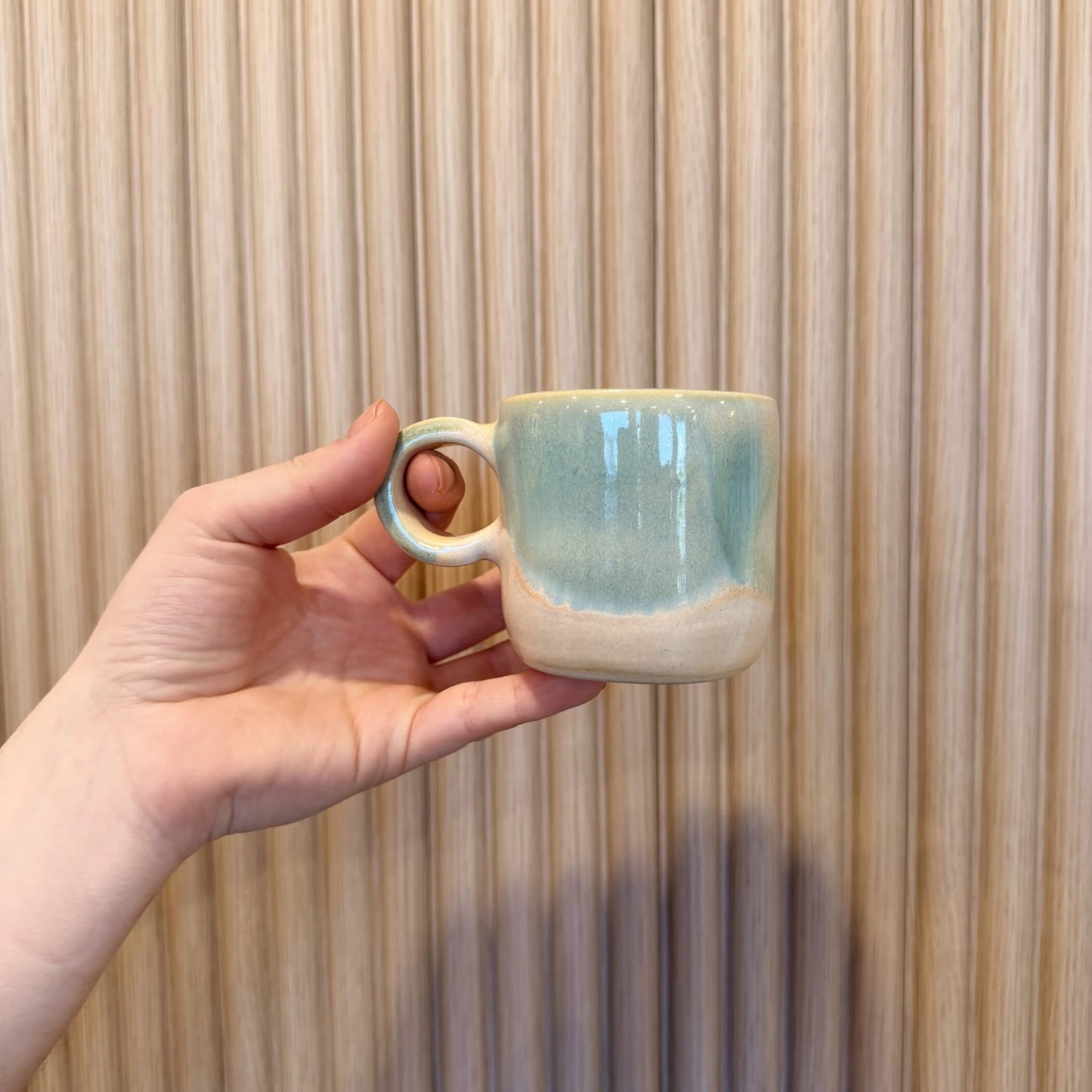 Green Espresso Mug | handcrafted ceramics - PotteryPebble CeramicsMisiyo Candle Co