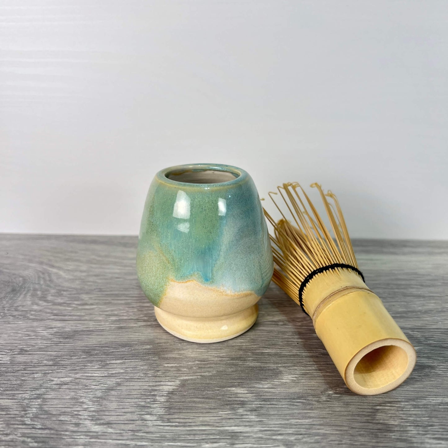 Green Matcha Whisk Stand | handcrafted ceramics - PotteryPebble CeramicsMisiyo Candle Co