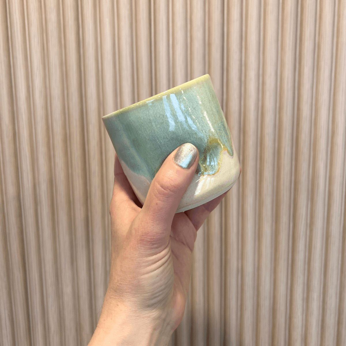 Green Tumbler Mug | handcrafted ceramics - PotteryPebble CeramicsPC-TUMB-GRMisiyo Candle Co