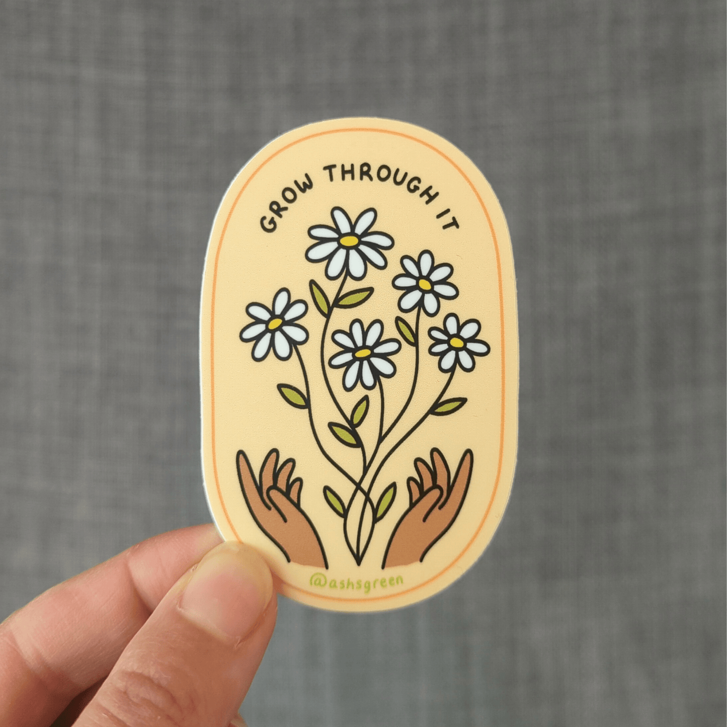 Grow Through It Vinyl Sticker - StickersAshleigh Green StudiosMisiyo Candle Co