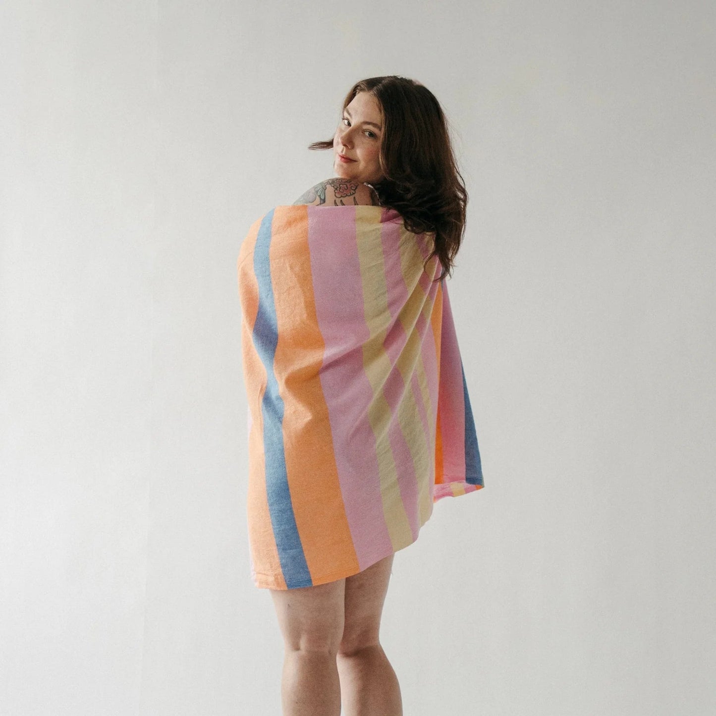 Guava Turkish Cotton Lightweight Beach Towel - TowelsPokolokoMisiyo Candle Co