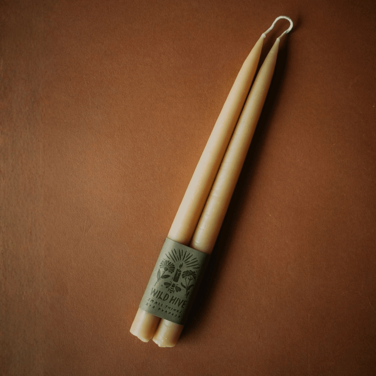 Hand Dipped Beeswax Taper Candle Set | 10 inch - Taper CandlesWild Hive ApiaryMisiyo Candle Co