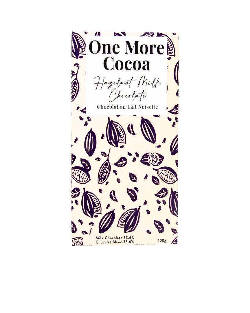 Hazelnut Milk Chocolate Bar - Artisan ChocolateOne More CocoaMisiyo Candle Co