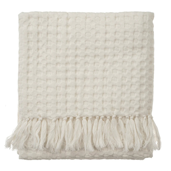 White Honeycomb Bath Towel