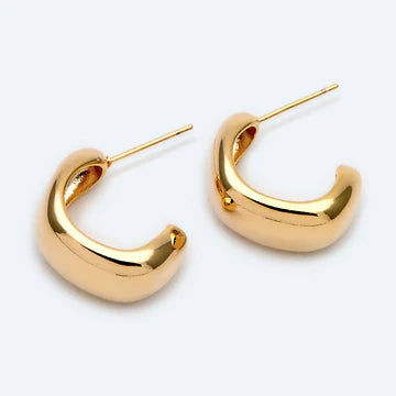 Sofia Organic Drop Earrings - Gold