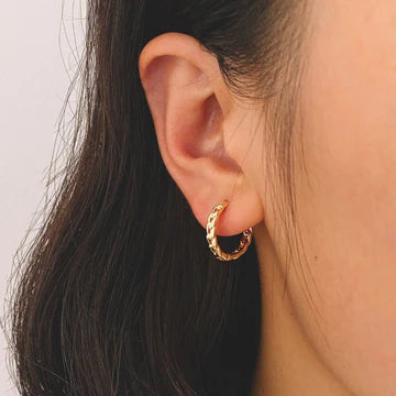 Riley Hoop Earrings - Gold