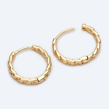 Riley Hoop Earrings - Gold