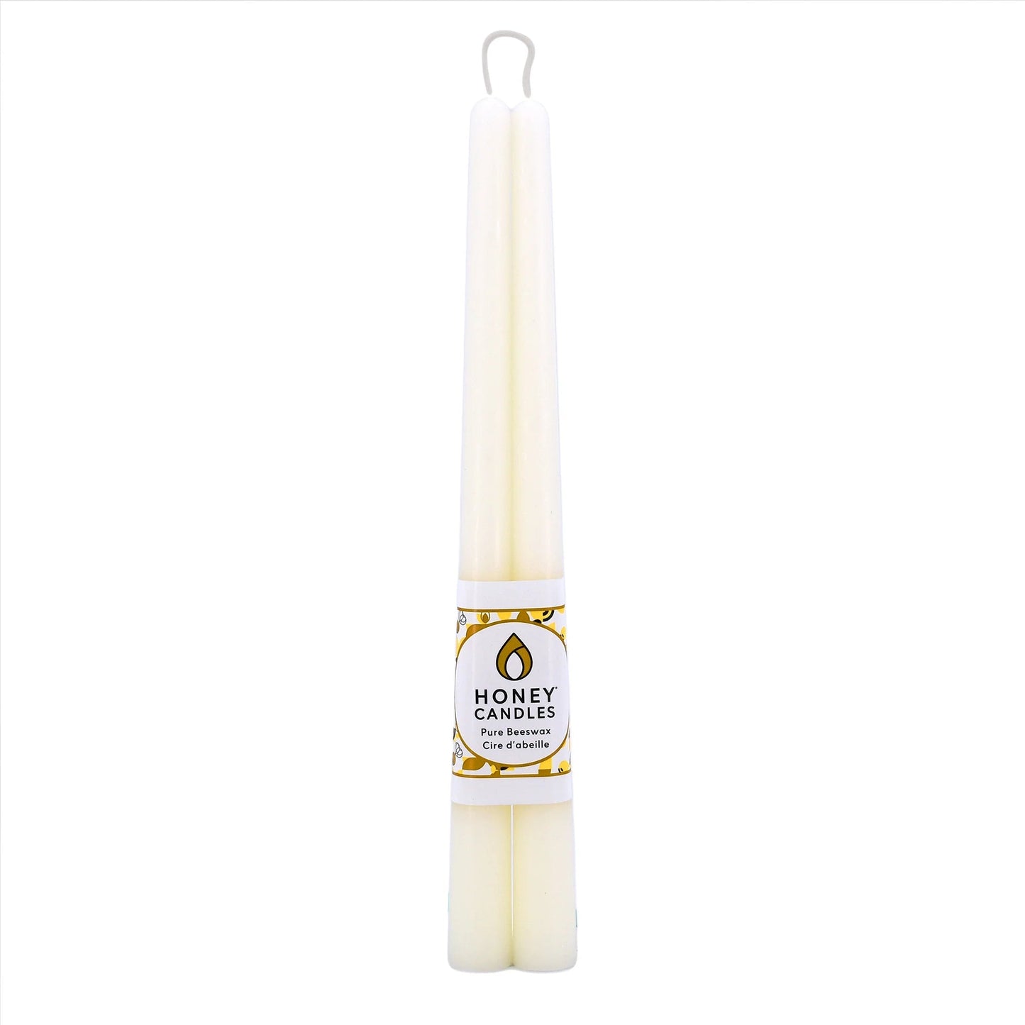 Ivory Beeswax Taper Candle Pair - Taper CandlesHoney CandlesCC006Misiyo Candle Co