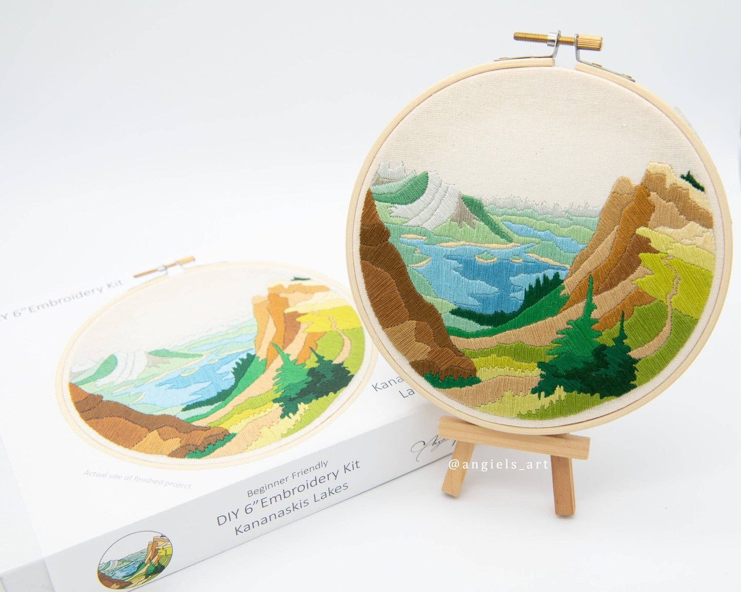 Kananaskis Lakes Embroidery Kit - Embroidery KitsAngiels ArtMisiyo Candle Co