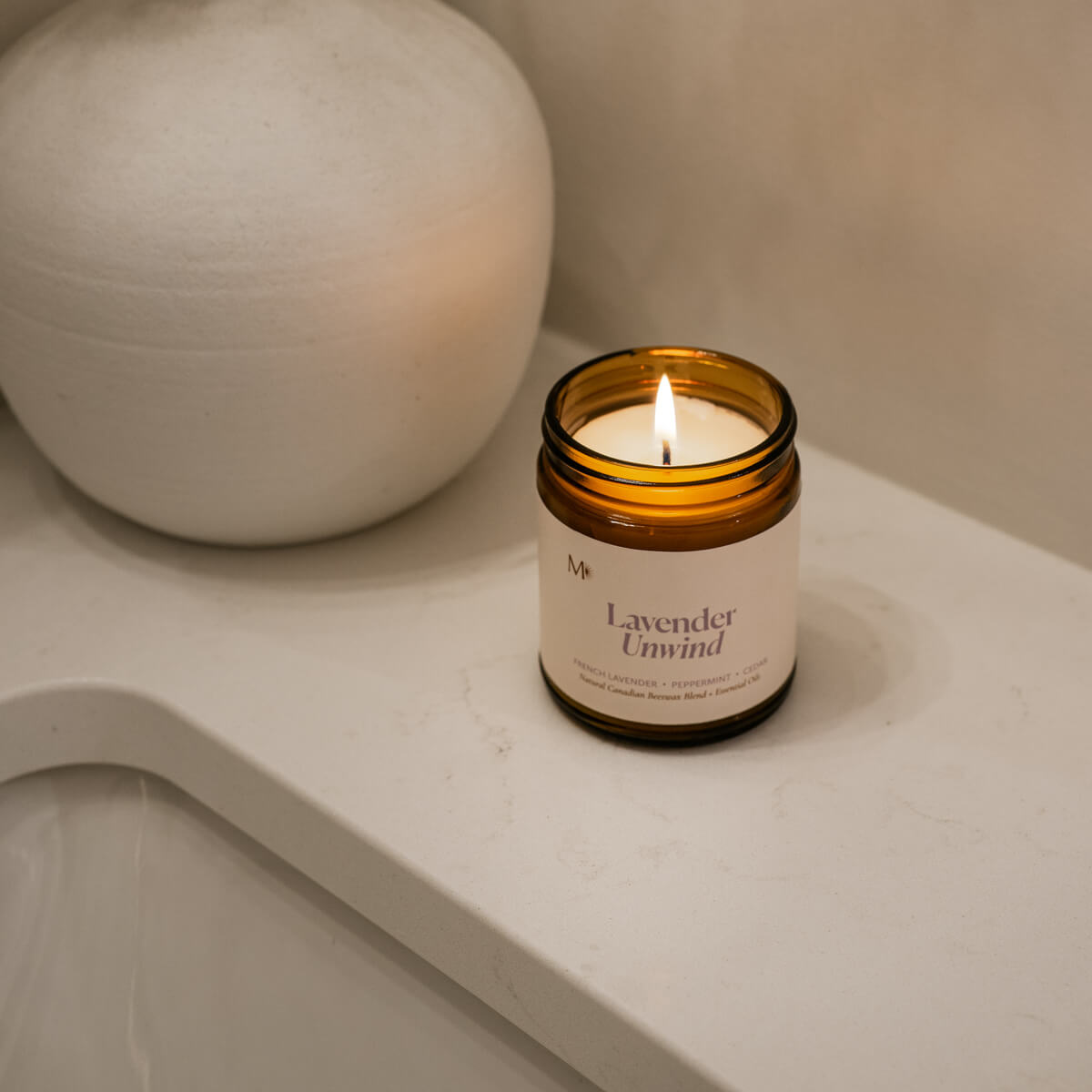 Lavender Unwind Candle - CandlesMisiyo Candle CoCDL-LUW9Misiyo Candle Co