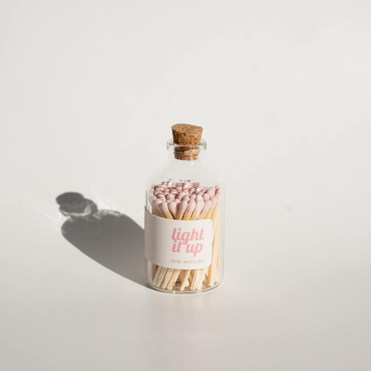 Light It Up | Luxe Wooden Matches in Apothecary Glass Bottle