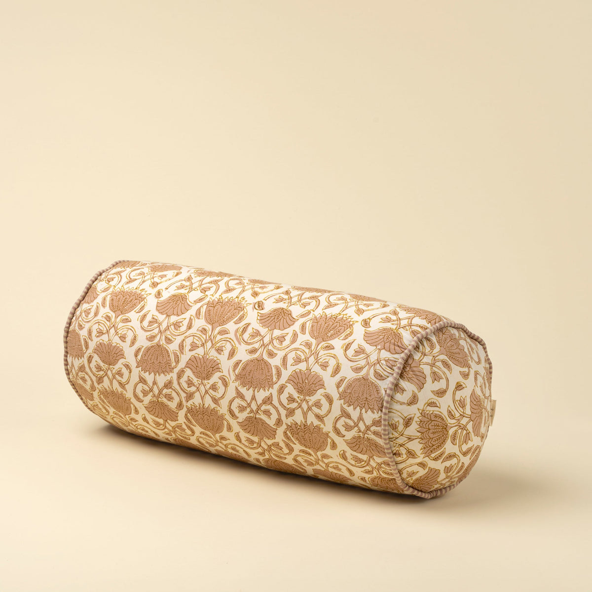 Loti Block Print Bolster Pillow - Throw PillowsIndabaMisiyo Candle Co