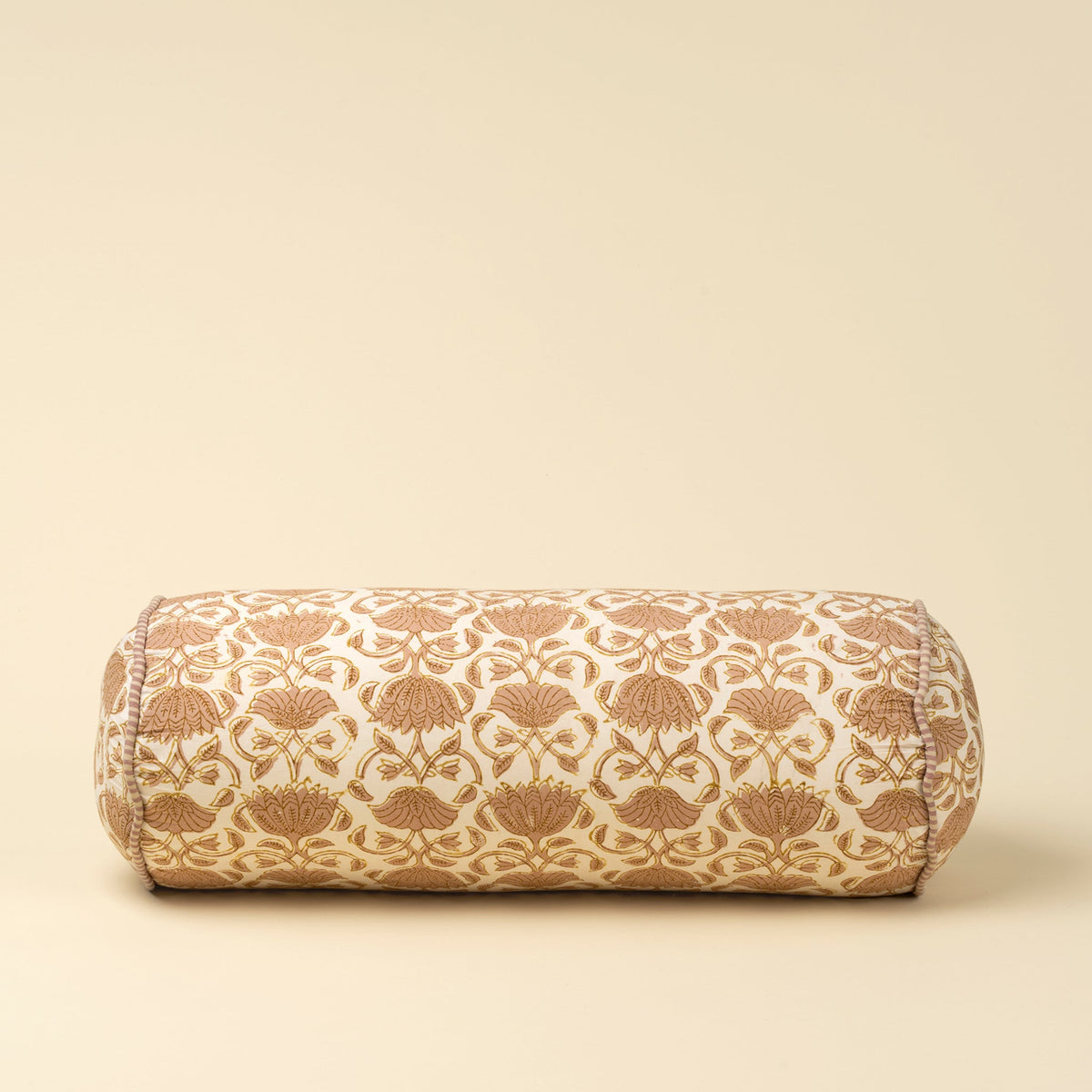 Loti Block Print Bolster Pillow - Throw PillowsIndabaMisiyo Candle Co
