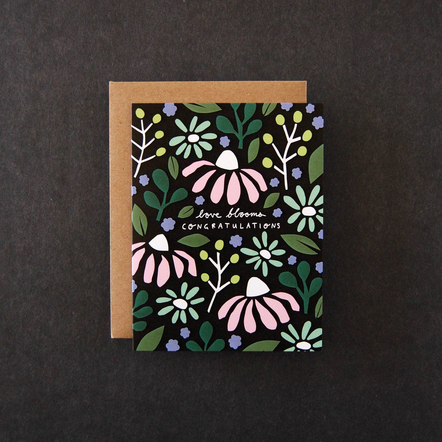 Love Blooms | Wedding Greeting Card - Greeting & Note CardsBadger & BurkeBB-0439Misiyo Candle Co