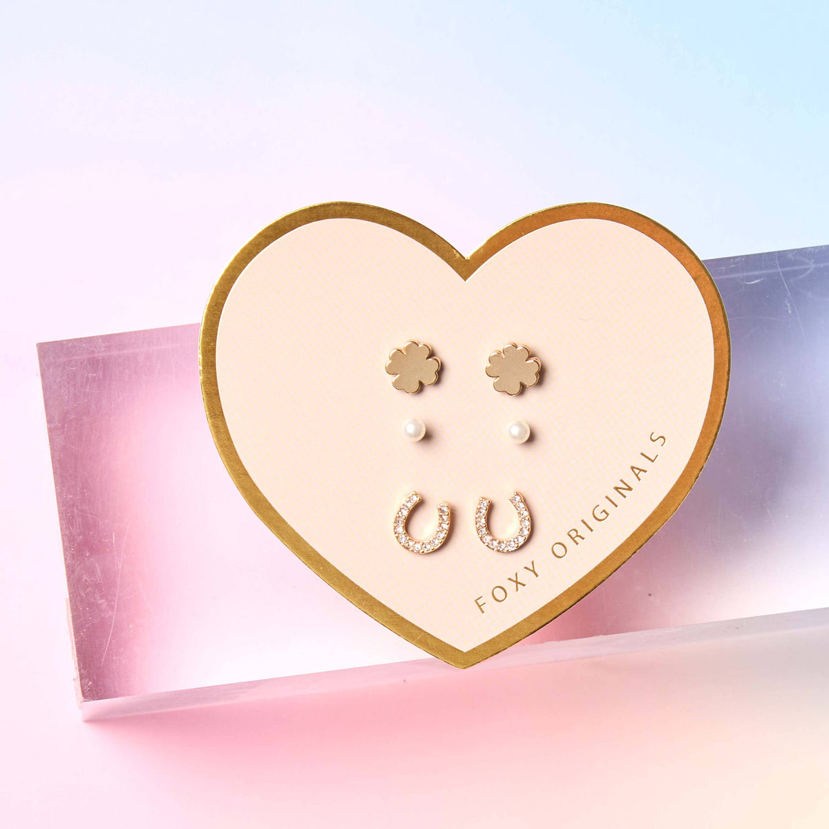 Lucky Mix & Match Stud Earrings Set - EarringsFoxy OriginalsMM202GMisiyo Candle Co